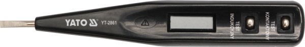 Yato Wskaźnik napięcia 12-250V LCD (YT-2861)
