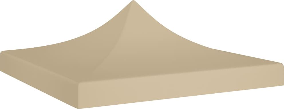 vidaXL Dach namiotu imprezowego, 3 x 3 m, beżowy, 270 g/m
