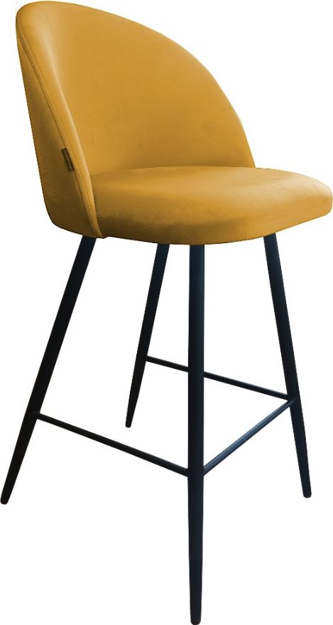 Atos Hoker CLAUDINE VELVET żółty tapicerowany aksamitem ATOS