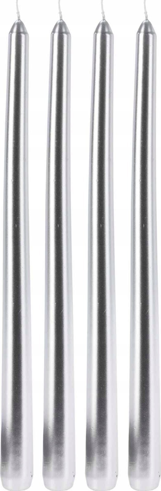 Home Styling Collection Metaliczne świece stołowe, 30 cm