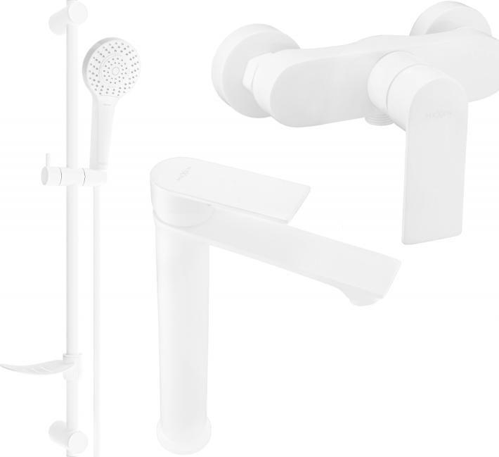Bateria prysznicowa Mexen Mexen Royo DF05 zestaw prysznicowy, biały - 72214DF05-20