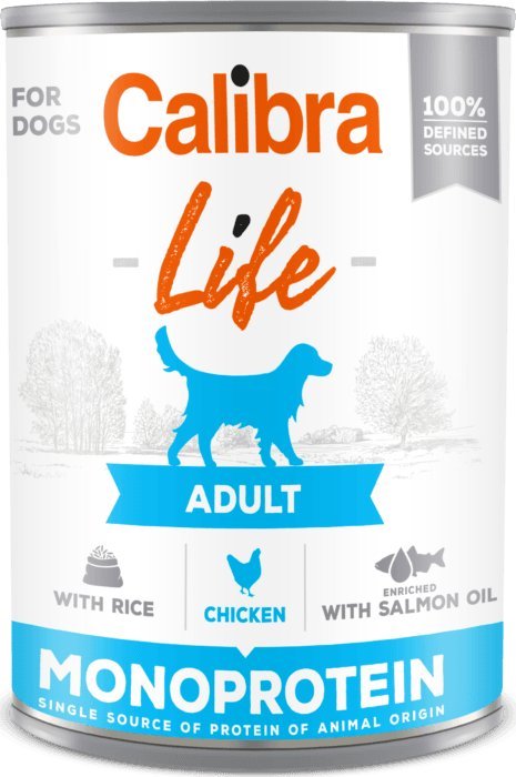Calibra CALIBRA Dog Life Adult Chicken with rice 400g