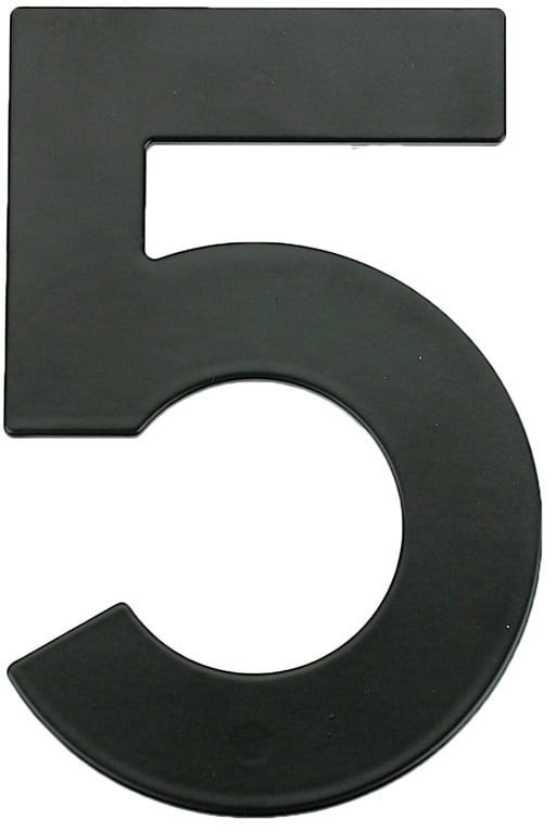 HOUSE NUMBER 5 MB-5 145MM BLACK