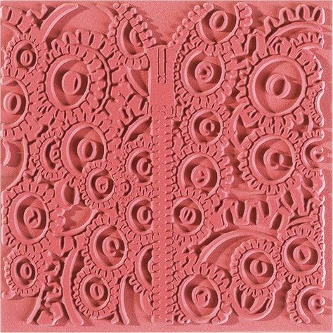 The Clay and Paint Factory Płytka z teksturą Mechanizmy 9x9 cm