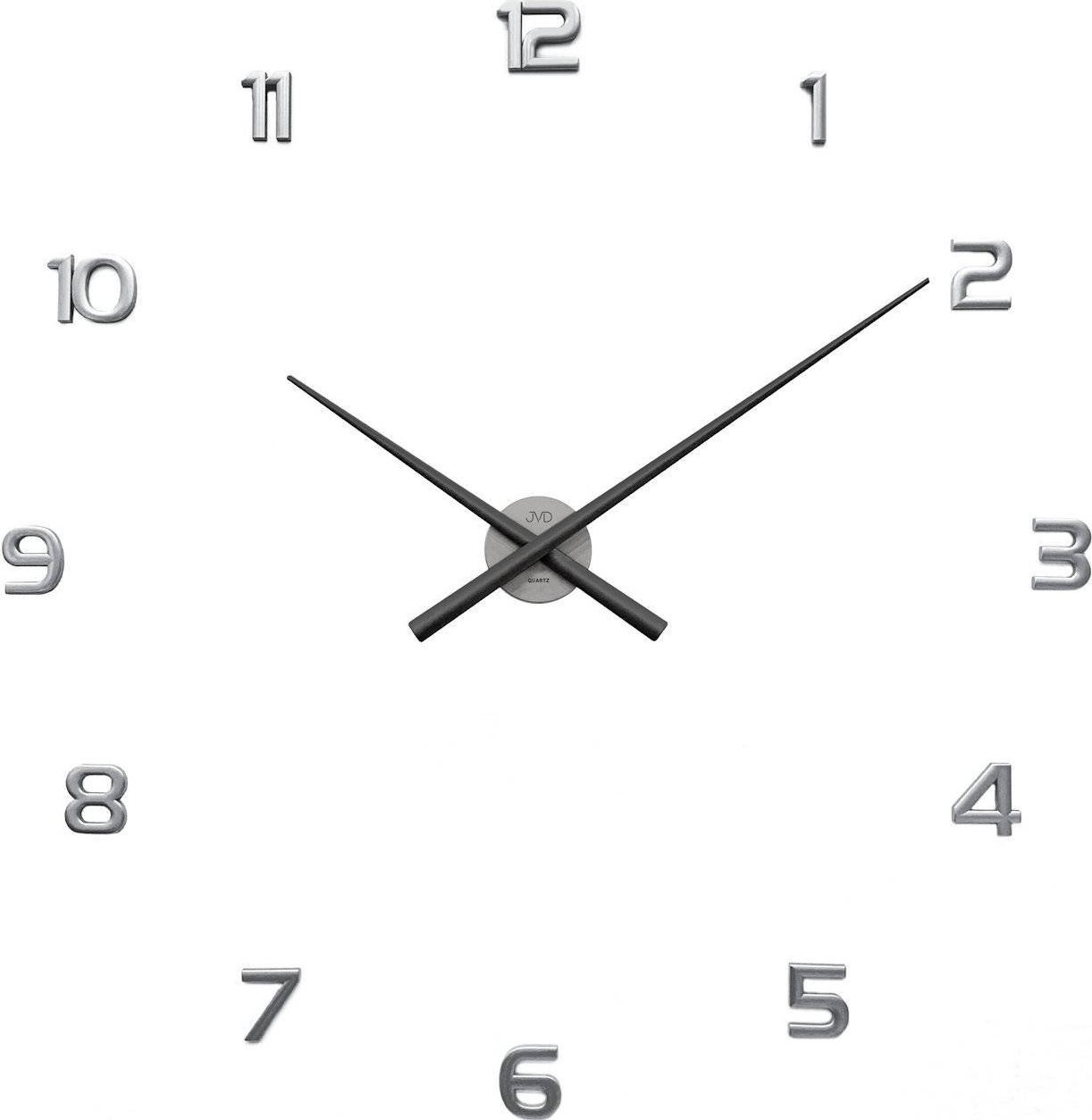 JVD Zegar ścienny JVD HT465.4 naklejany na ścianę, szybę...srebrny mat