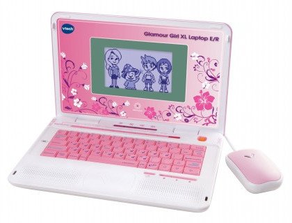 Glamour Girl XL Laptop E/R(weiß/rosa)