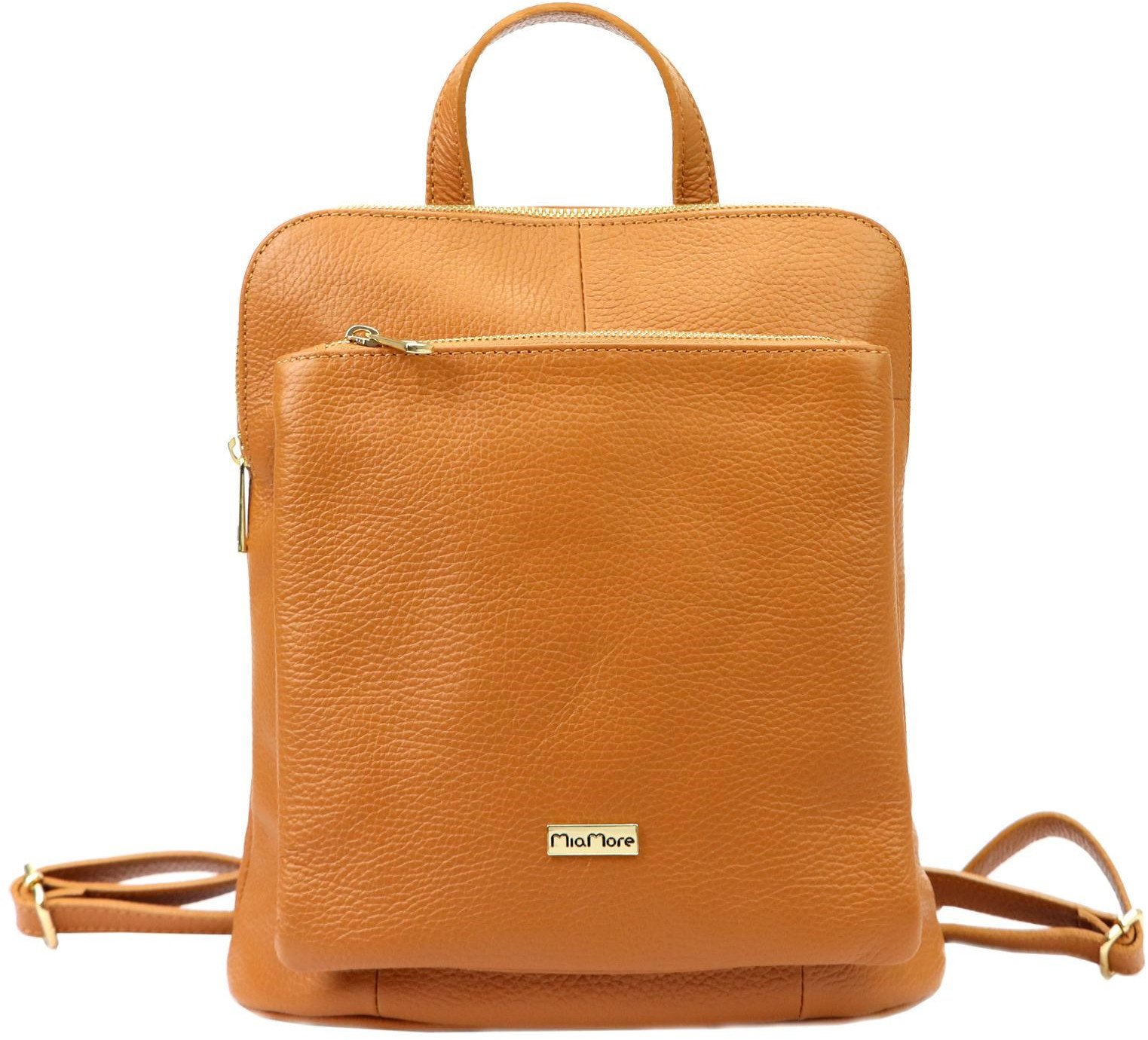 Plecak damski skórzany skóra naturalna MiaMore