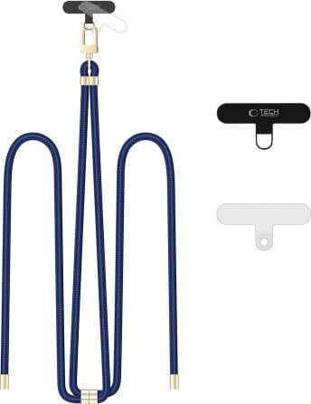 Tech-Protect TECH-PROTECT C7S ROPE CROSSBODY STRAP NAVY BLUE/GOLD
