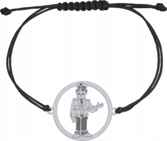 Radziszewska Jewellery Srebrna Bransoletka POLICJANT GRAWER GRATIS