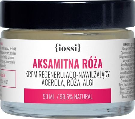 Iossi Krem do twarzy Aksamitna Róża acerola/róża/algi regenerująco-nawilżający 50ml