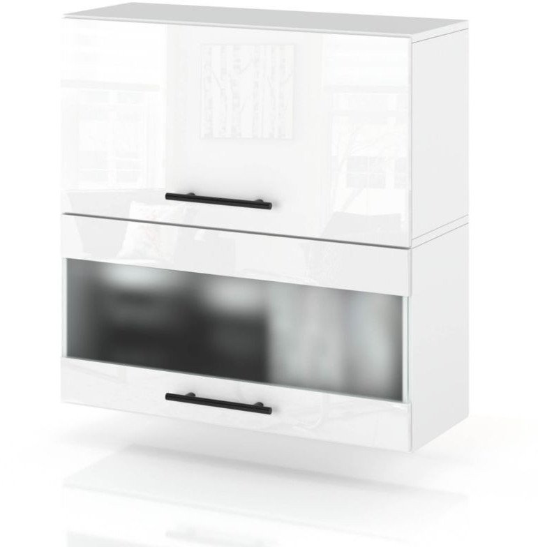 Szafka Kuchenna Wisząca Witryna Klapowa 40cm Spremium Biały Połysk