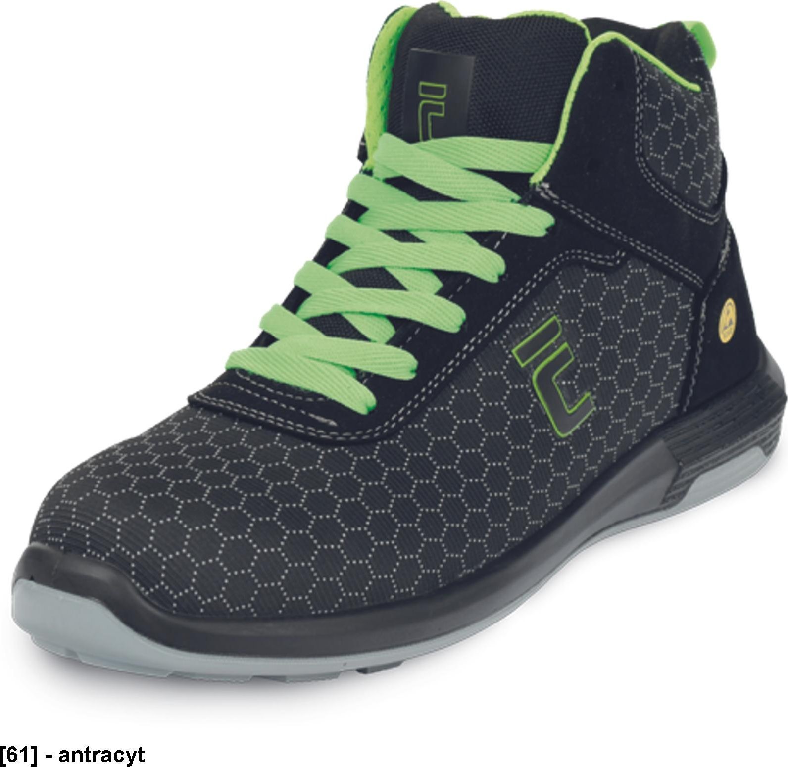 CERVA UTTENDORF MF ESD S3S SR -Trzewiki bezpieczne oddychalna i trwała cholewka PUTEK podnosek włókno szklane i wkładka antyprzebiciowa typu S podeszw