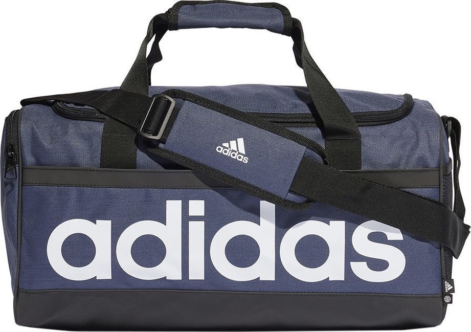 Adidas Torba sportowa Essentials Linear Duffel M granatowa (HR5349)