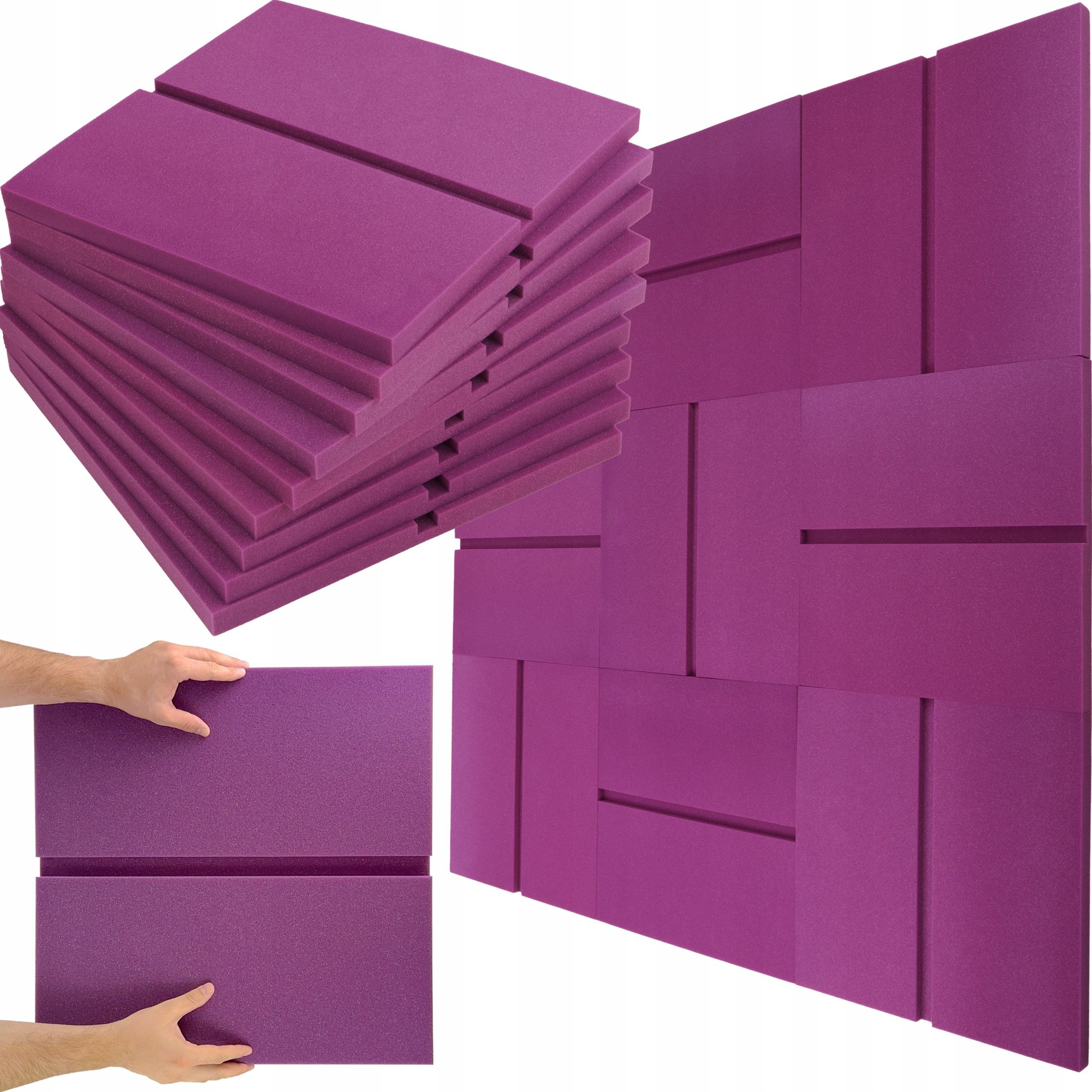 Panel akustyczny z pianki pochłaniający dźwięk na ścianę do studia sali prób i biura