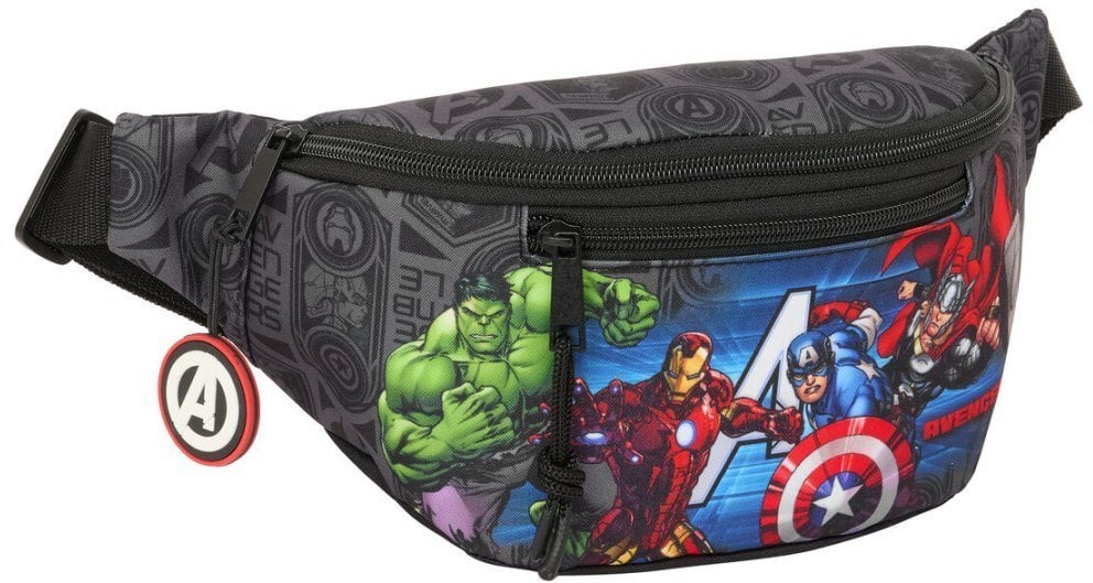 Saszetka na pasku The Avengers Vendetta Czarny 23 x 12 x 9 cm