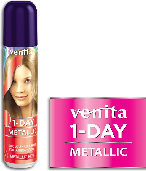 Venita 1-Day spray metallic nr 2 red 50ml