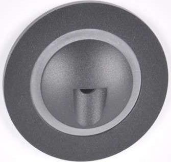 Oprawa schodowa Polux Schodowa LAMPA podtynkowa Q2 LED 313683 Polux metalowa OPRAWA wpuszczana LED 3W 4000K okrągła IP44 grafitowa