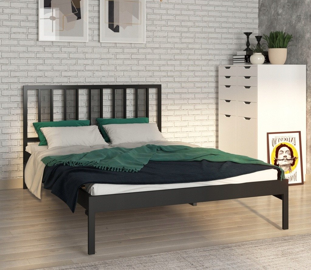 Lak System Łóżko metalowe podwójne 140 x 200 wzór 16, polski producent Lak System