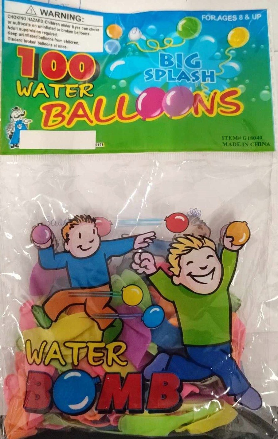 Ciuciubabka Balony Bomby wodne z lejkiem op100szt 0291