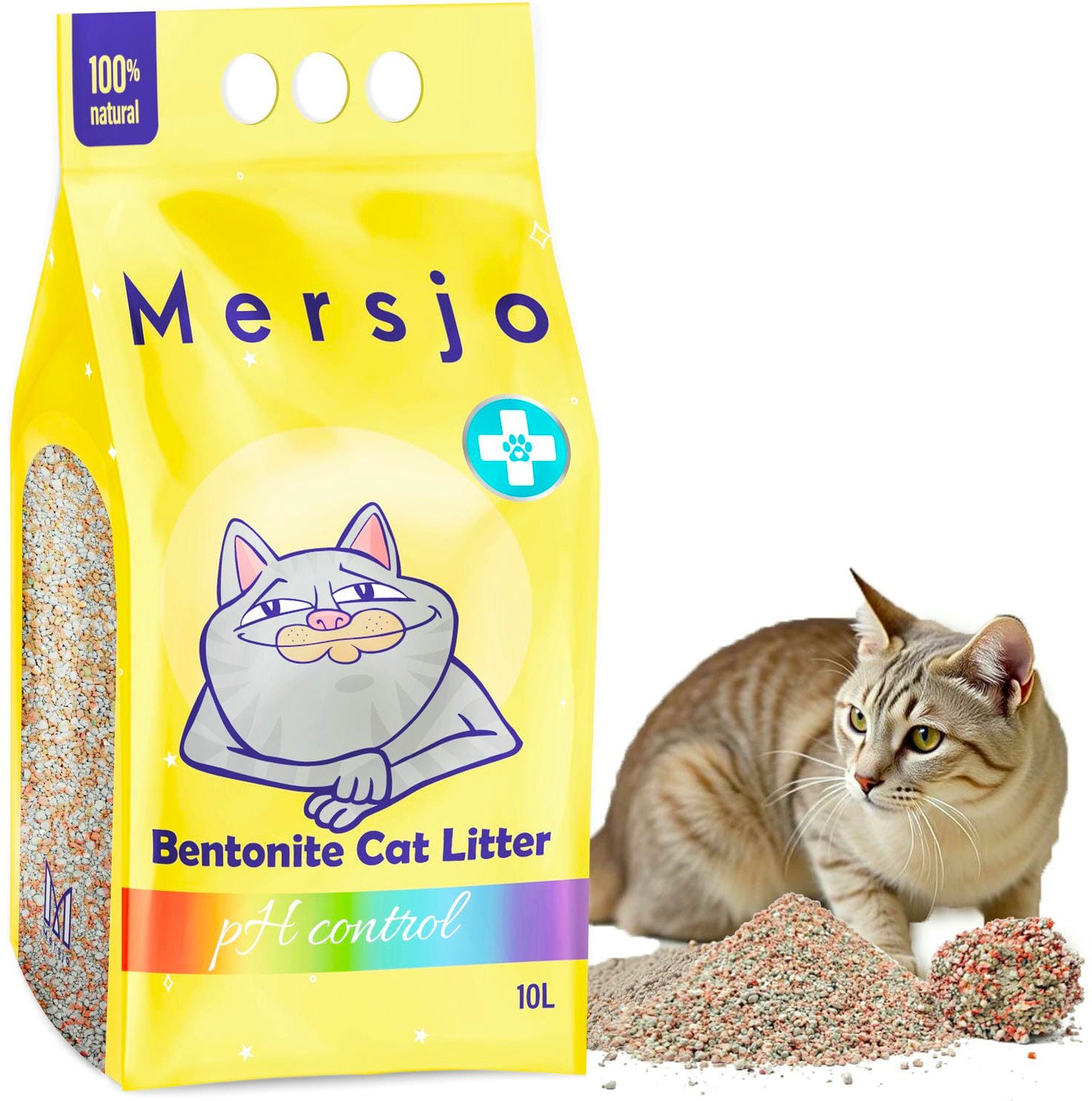 Żwirek bentonitowy dla kota PH CONTROL 10l