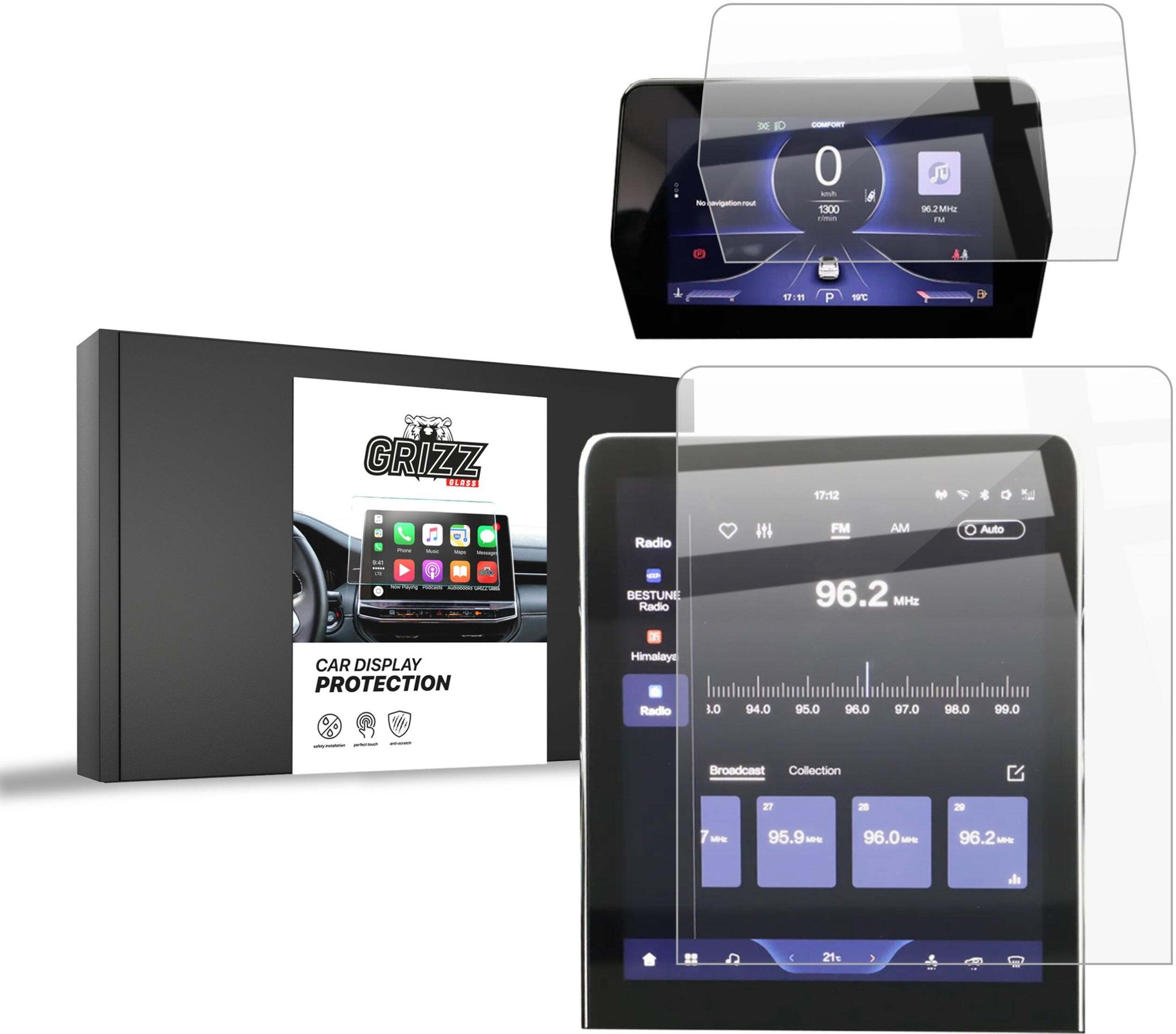 GrizzGlass Folia ceramiczna CarDisplay Protection do Bestune T90 12,6" (2023-2025) [2w1]