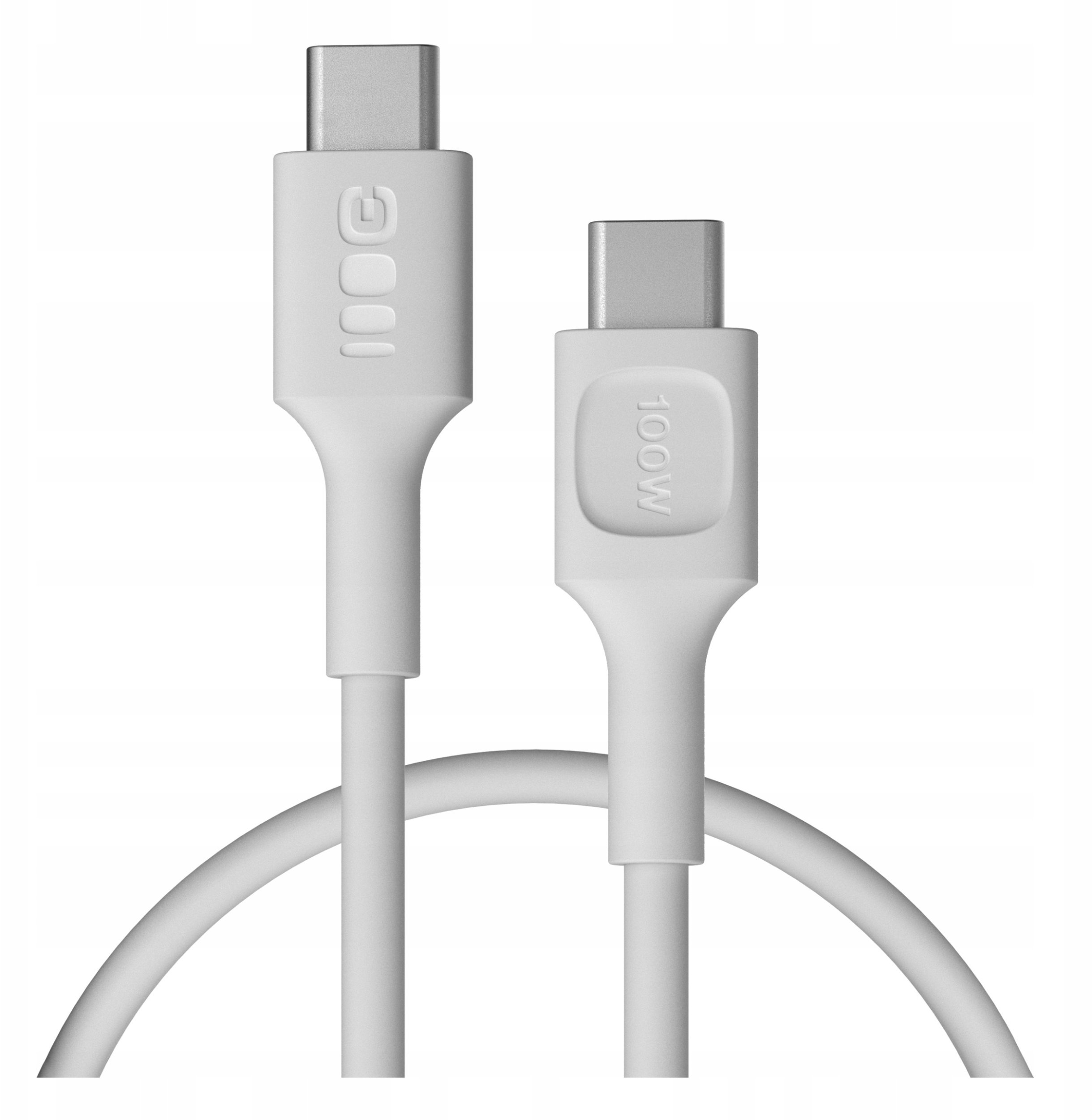 Kabel USB Delock USB-C - USB-C 0.3 m Biały (KABGC100PF30SW)