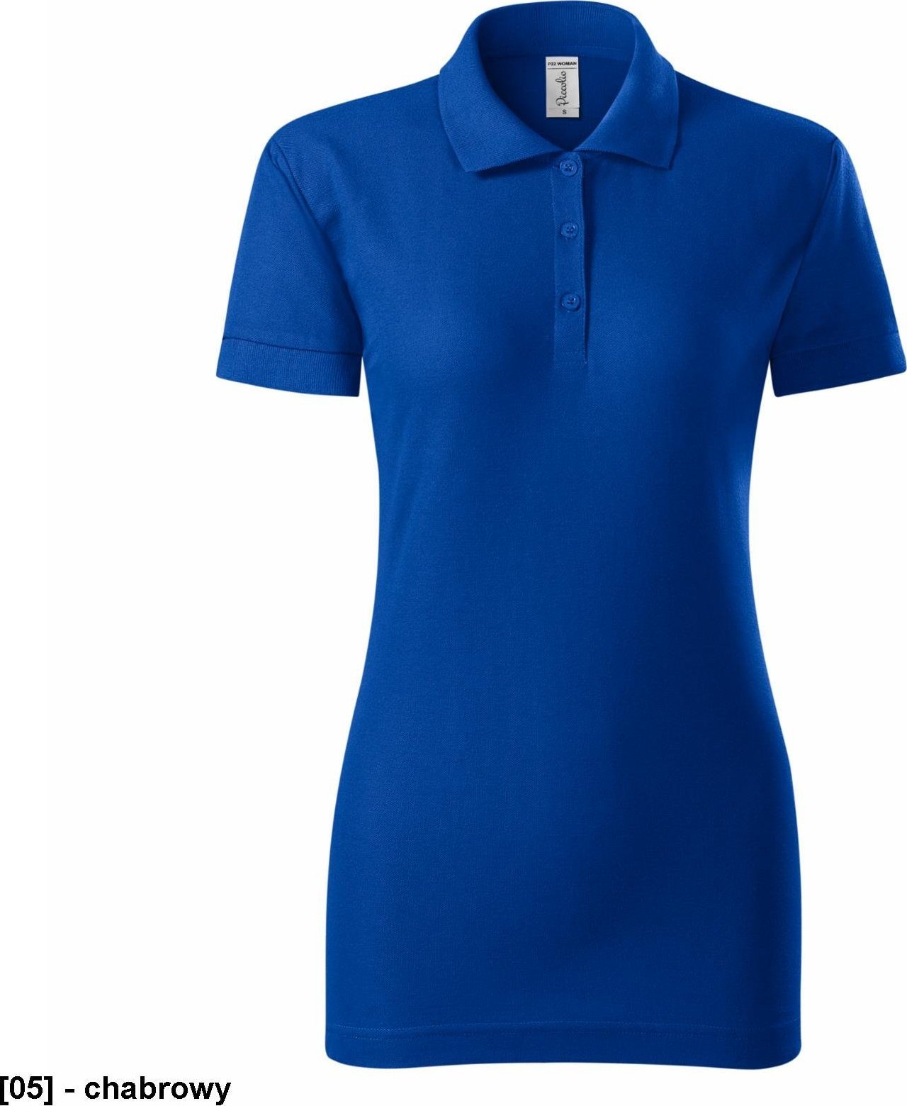 PICCOLIO Joy P22 - ADLER - Koszulka polo damska, 170 g/m, 35% poliester, 65% bawełna, - chabrowy 2XL