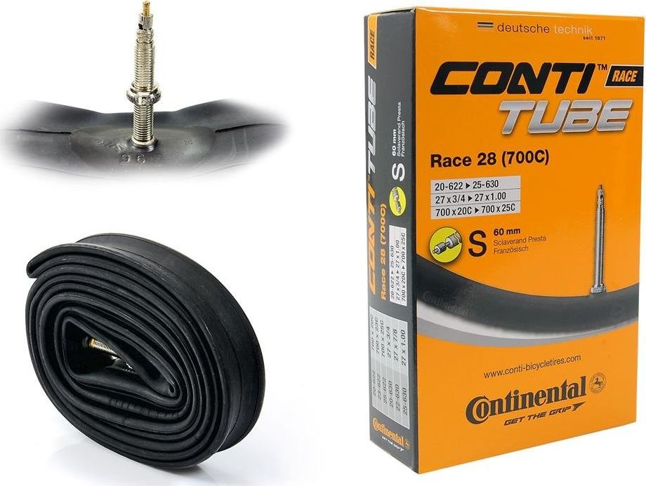 Continental Dętka Continental Race 28 20/25-622/630 27" - 28" x 0,75" - 1,0" wentyl presta 60 mm uniwersalny