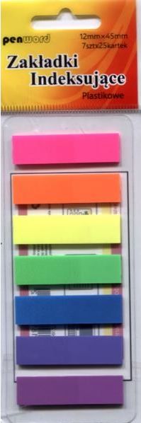 Polsirhurt Zakładki indeksujące ZI-12 plastikowe 12x45mm - 5901812789112
