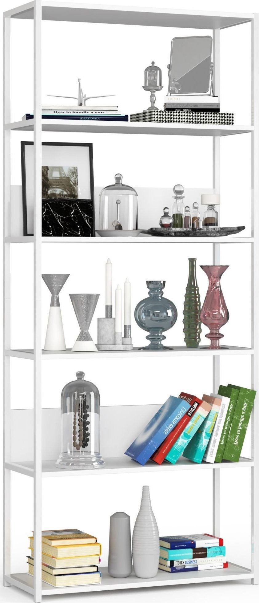 Fabryka Mebli Akord REGAŁ METALOWY LOFT 800 BIAŁY/BIAŁY