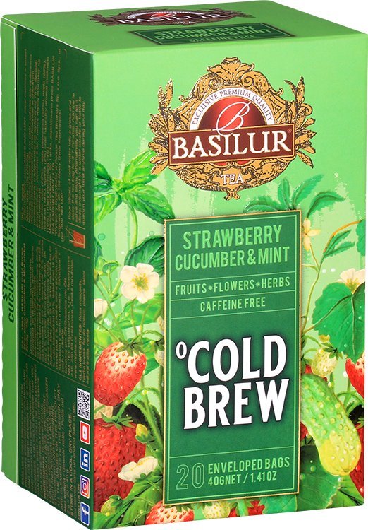Basilur Herbata owocowa TRUSKAWKA OGÓREK Cold Brew 20 szt.