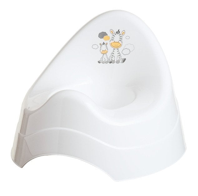 Maltex Nocnik z pozytywką Zebra biały