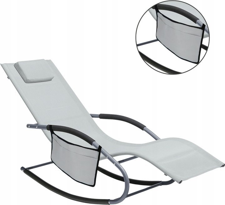 Taakie Meble Leżak ogrodowy bujany