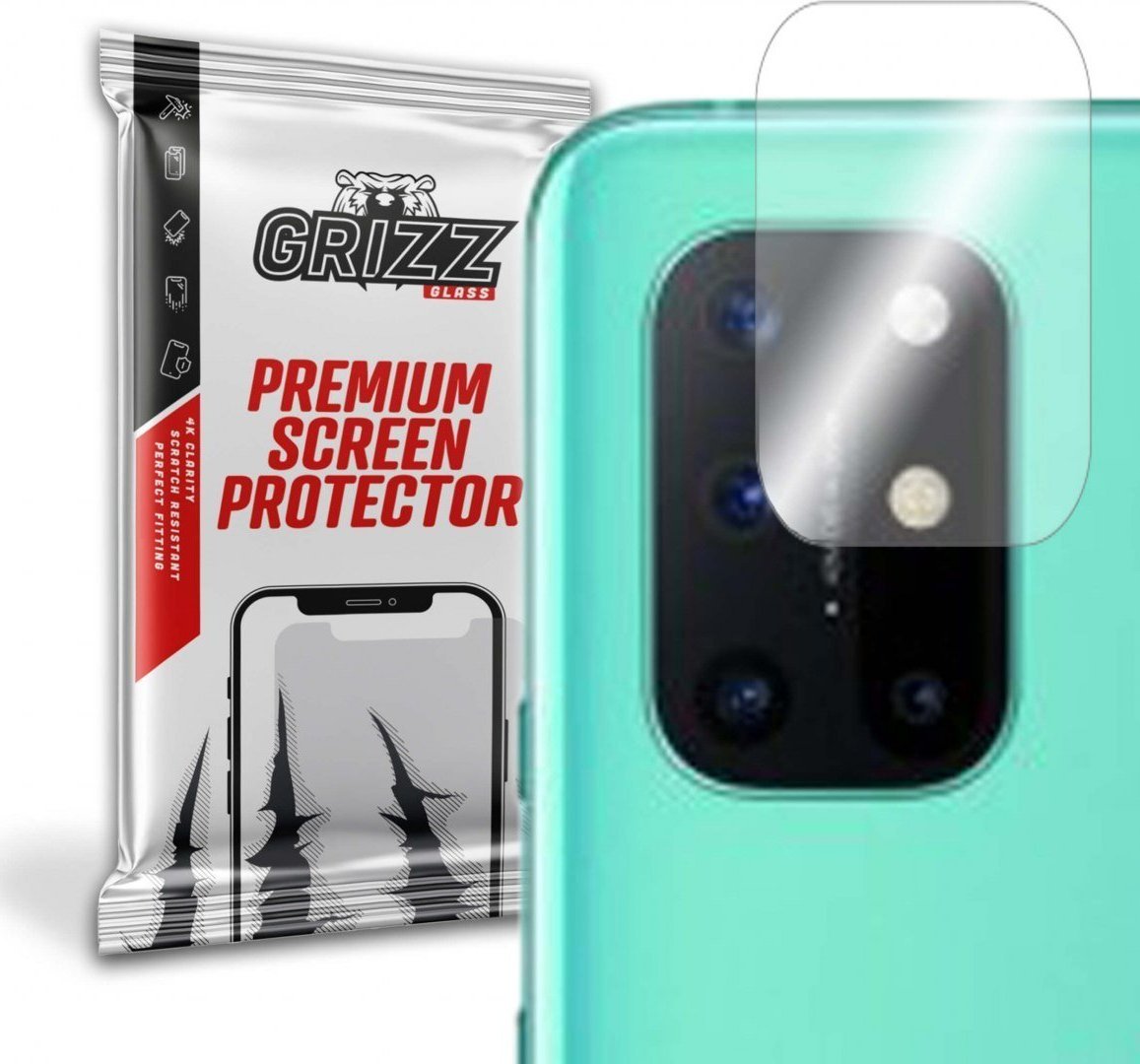 GrizzGlass Szkło hybrydowe na aparat Grizz OnePlus 8T 5G