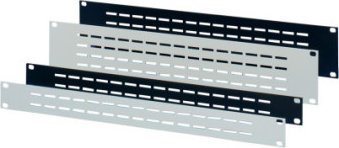 SCHROFF Panel przedni SCHROFF 19, wentylowany, 1 U, 2,5 mm, Al, RAL 7021