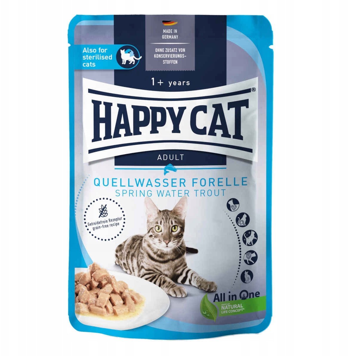 Culinary Meat in Sauce Spring Water Trout, mokra karma, dla kotów dorosłych, pstrąg, 85 g, saszetka