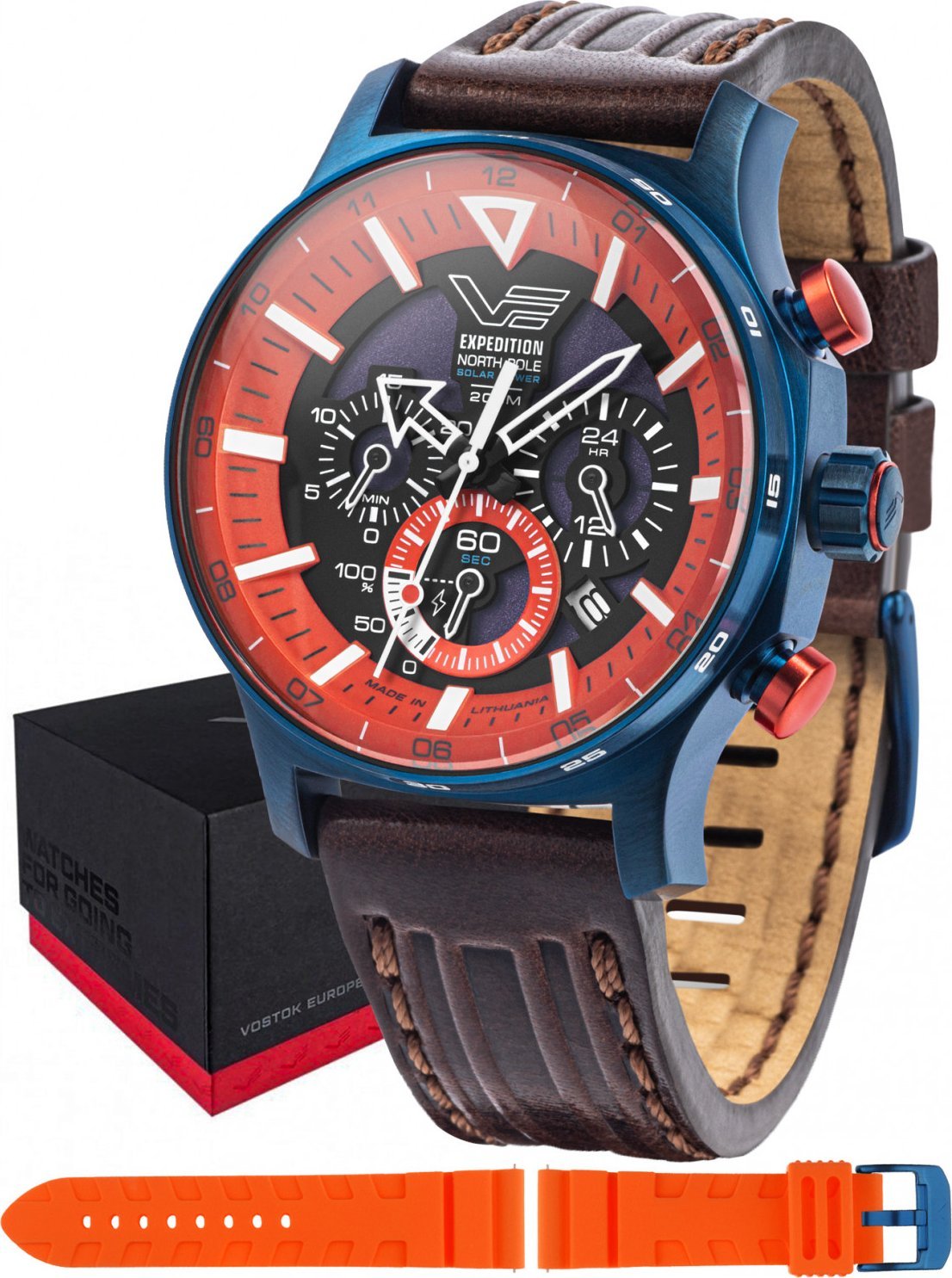 Zegarek Vostok Europe Zegarek męski Vostok Europe VR42-595D734 brązowy