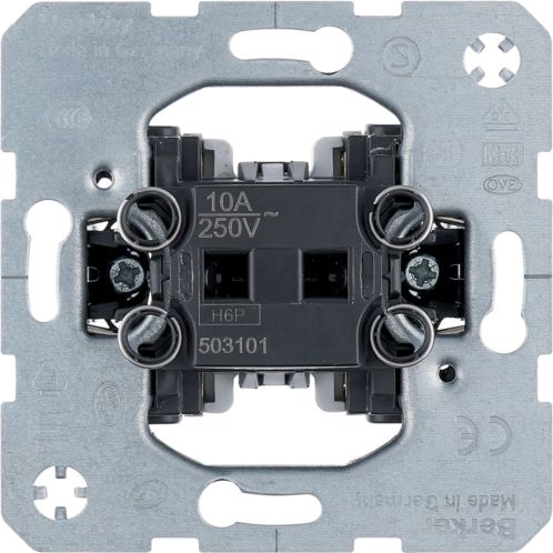 Berker Mechanizm łącznika pojedynczego przyciskowego zwierny (503101)