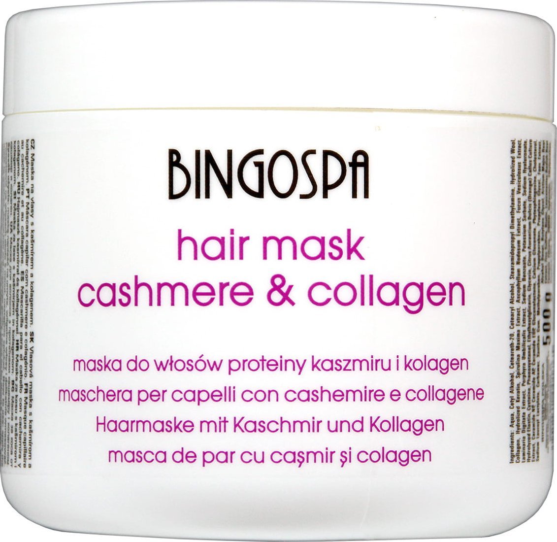 BingoSpa Maska do włosów z proteinami kaszmiru i kolagenu 500g