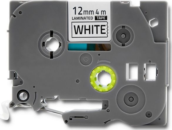 Qoltec Taśma Qoltec do BROTHER TZe-231 | 12mm x 4m | Biała/ Czarny nadruk