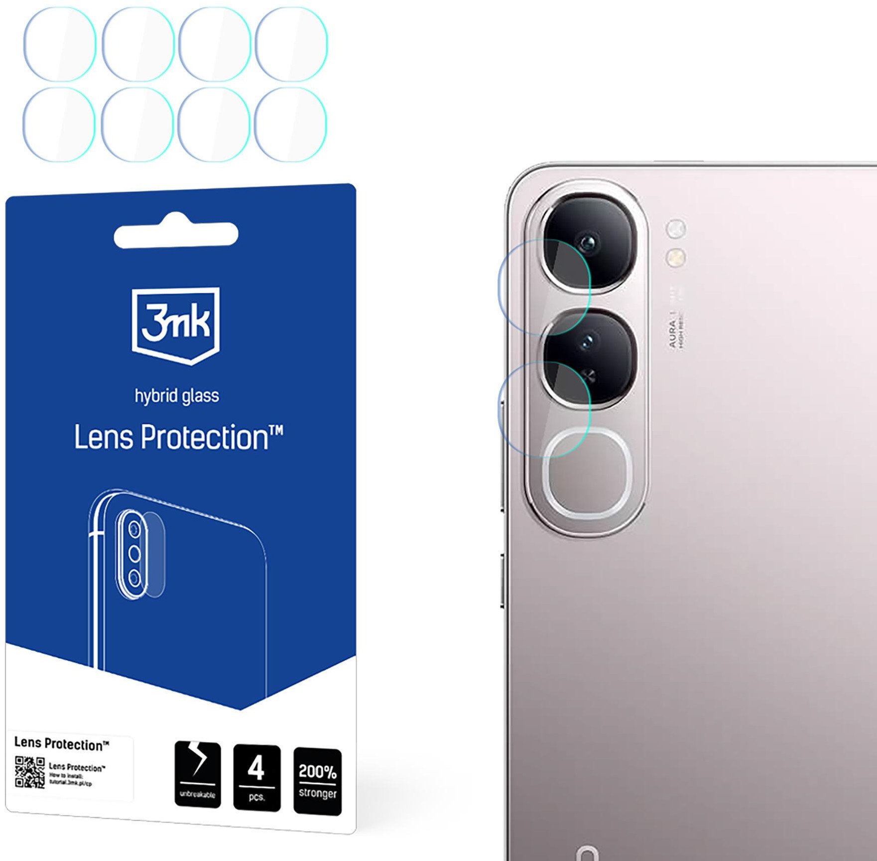 VIVO V40 LITE 5G - 3MK LENS PROTECTION
