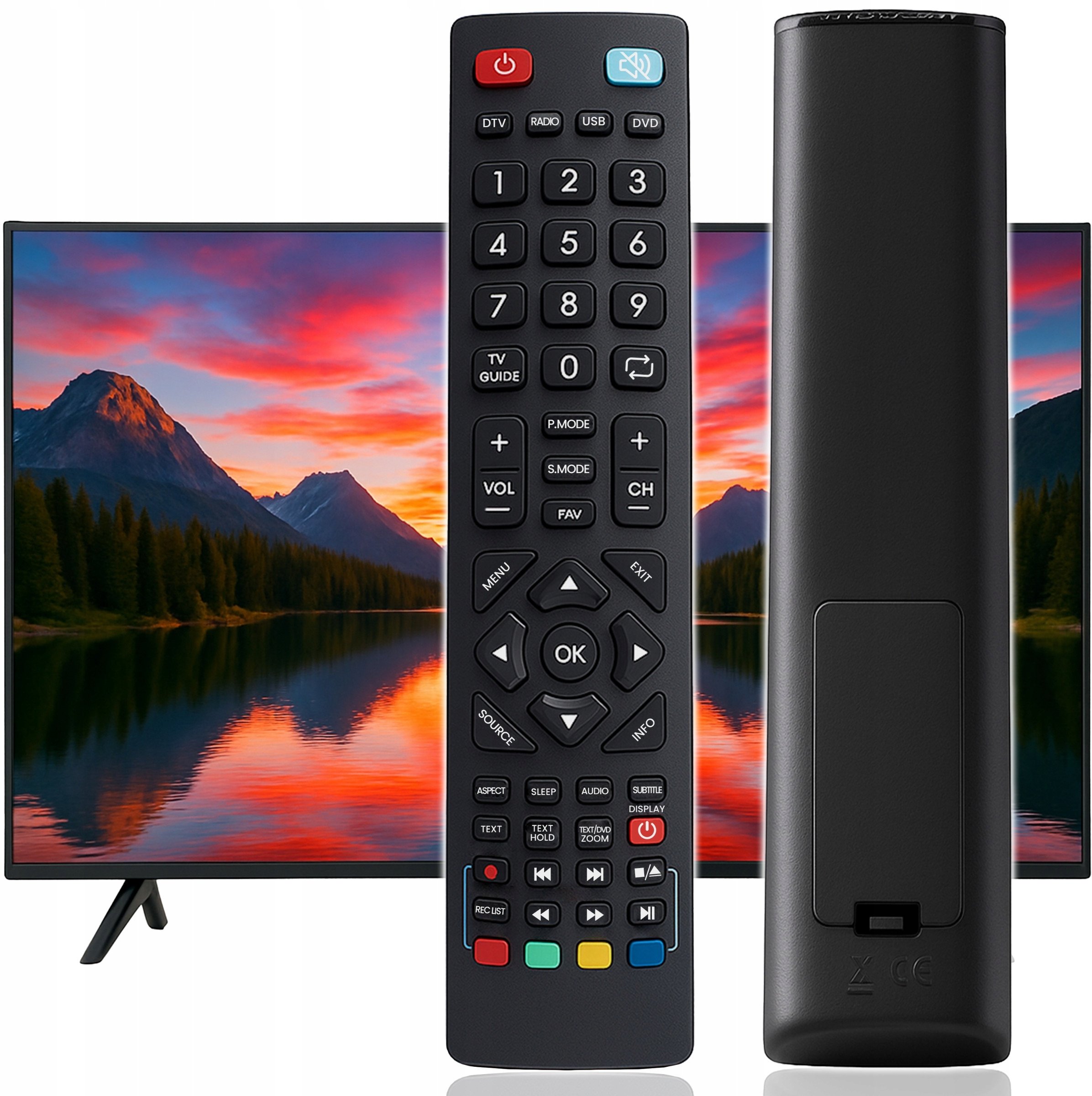 Pilot RTV Yermos PILOT DO TV UNIWERSALNY BLAUPUNKT SHARP + BATERIE