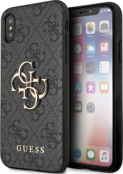 Guess Etui GUHCPX4GMGGR Apple iPhone XS/X szary/grey hardcase 4G Big Metal Logo