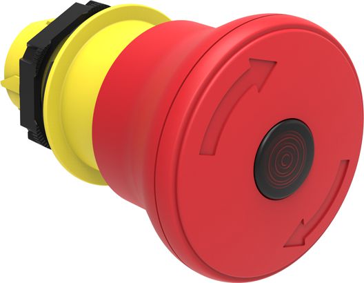 Lovato Electric Napęd przycisku bezpieczeństwa czerwony przez obrót z podświetleniem (LPCBL6644)