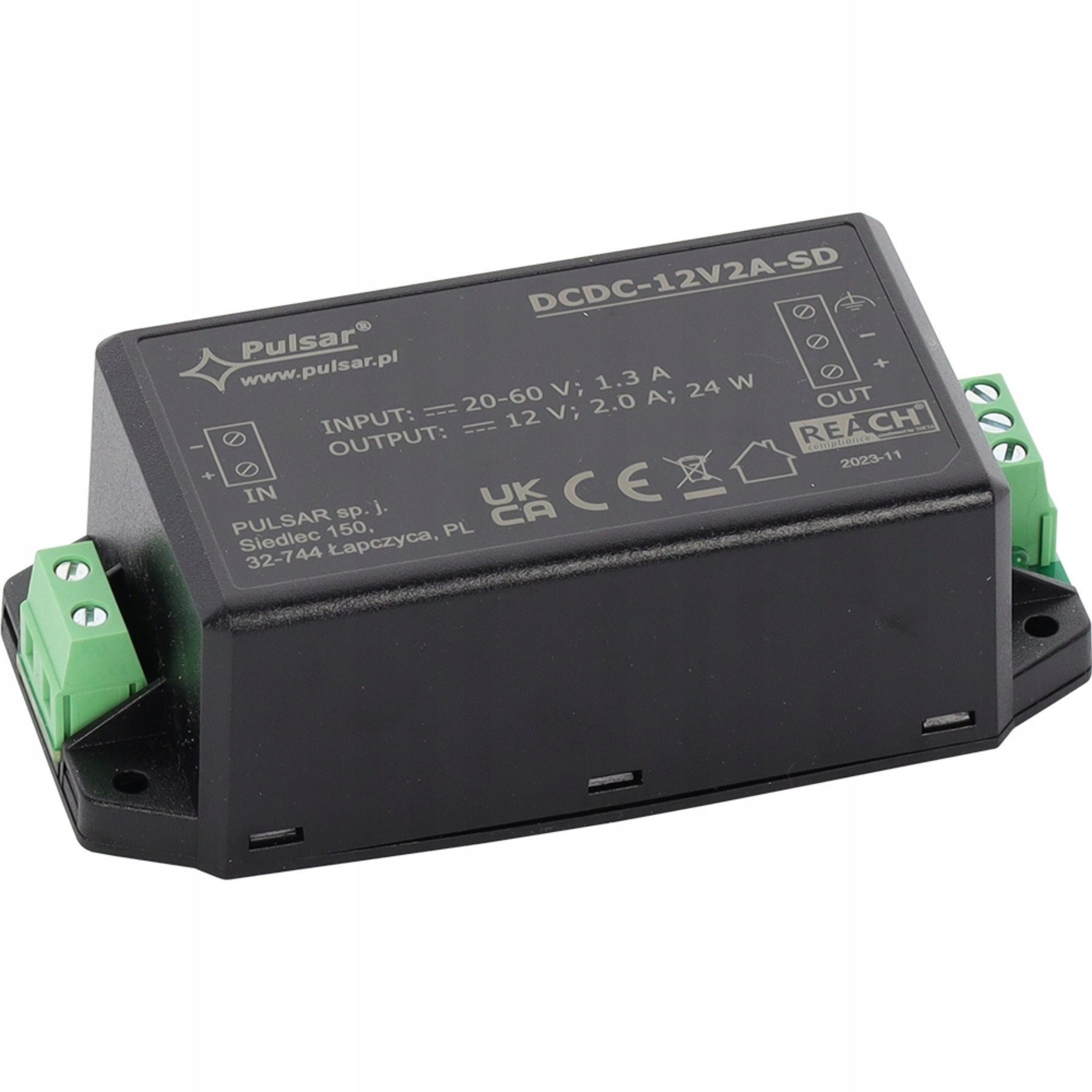 PRZETWORNICA ZASILANIA DCDC-12V2A-SD PULSAR