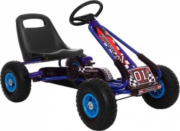 Lean Sport Gokart Niebieski A-15 Pompowane Koła