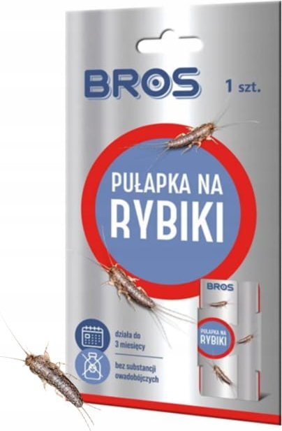 Bros Pułapka lepowa na rybiki 1szt Skuteczne monitorowanie i odławianie owadów