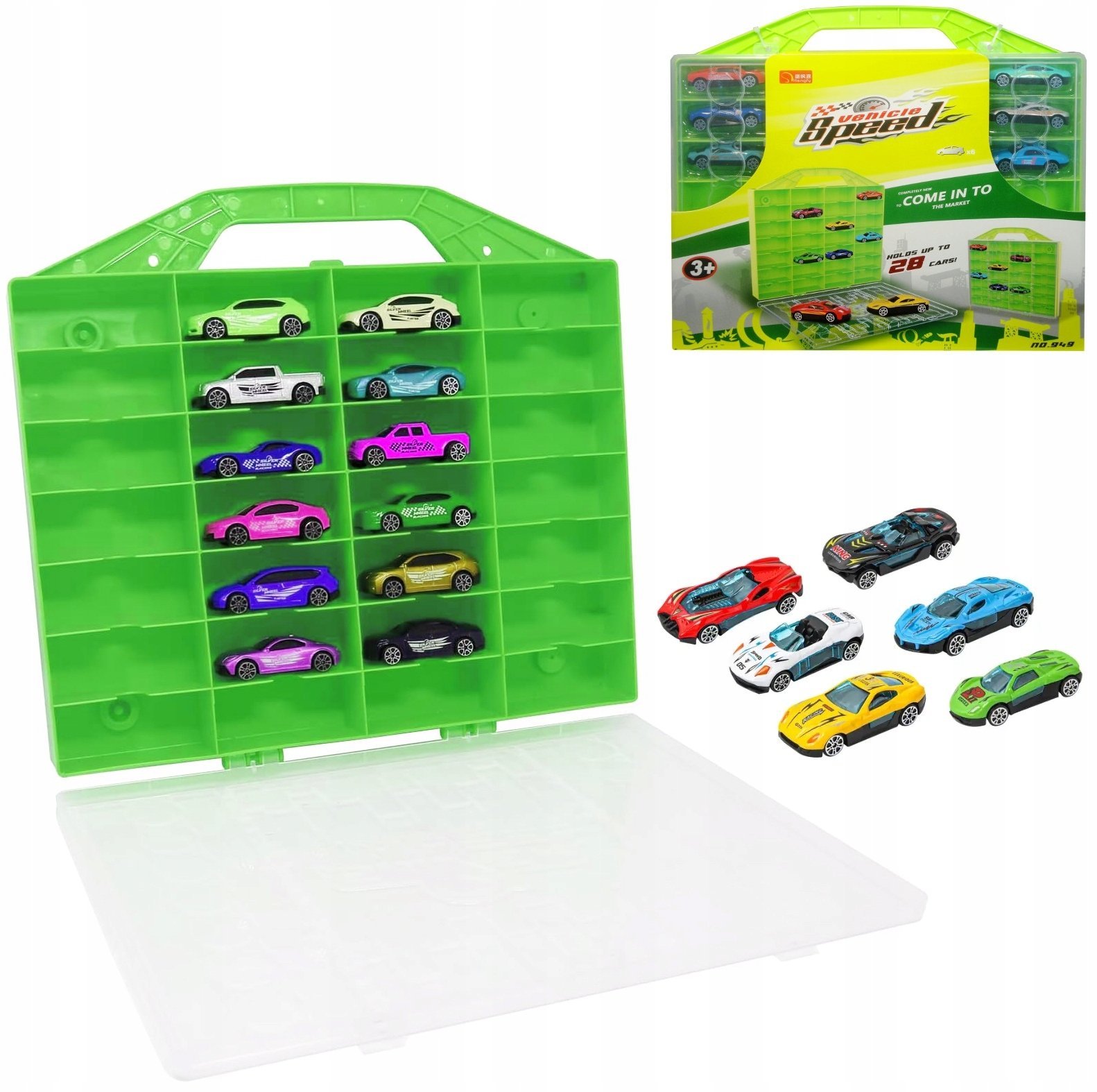 Auta z walizką do przechowywania