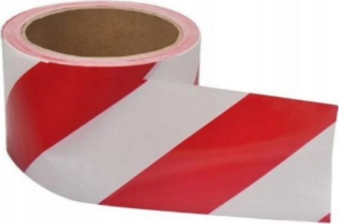 R.E.I.S. Taśma Ostrzegawcza Oznaczanie I Zabezpieczanie Terenu 100 M Biało-Czerwona Pgt Warning Tape Rw 100 5905616212340