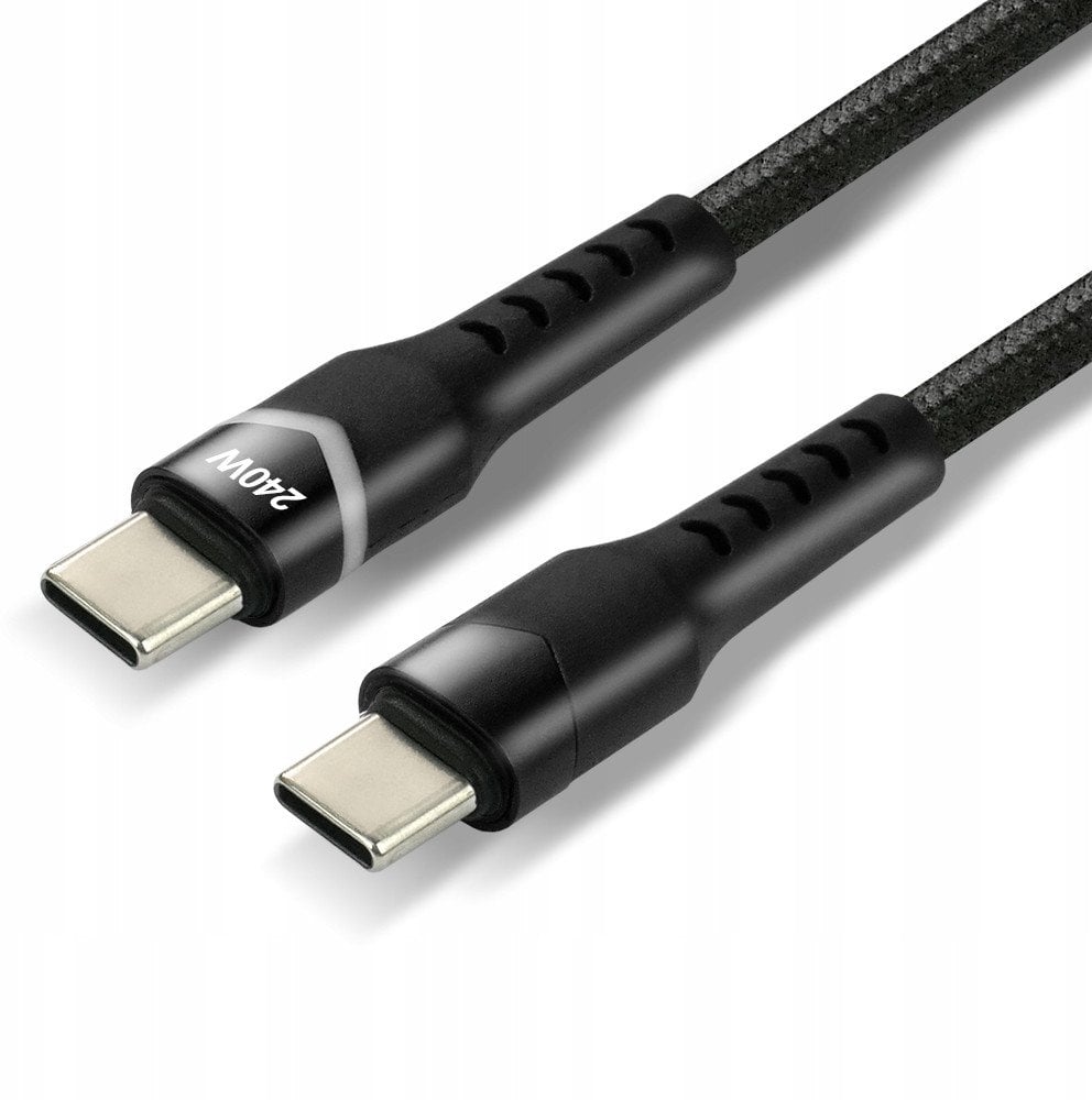 Kabel USB Usams USB-C - USB-C 1 m Czarny (CBB-1PDRS)